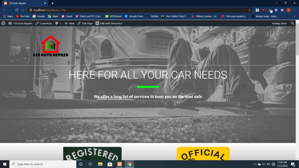 Car Service Homepage