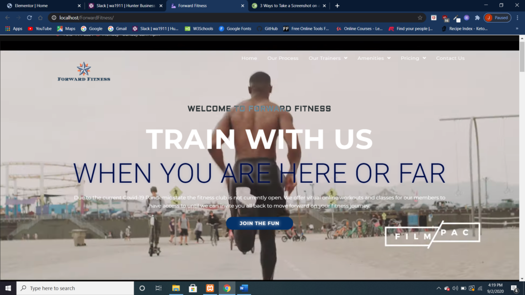 Sample Gym Site